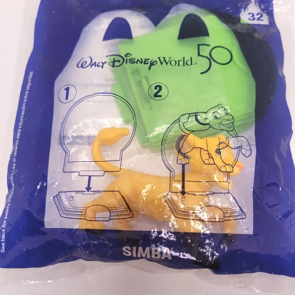 Disney World 50th McDonalds Simba Toy #32 New